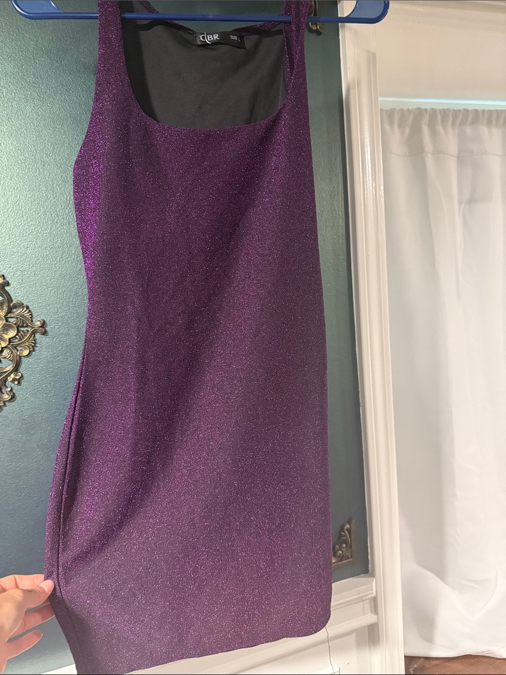 CBR Shimmering Purple Mini Tank Dress